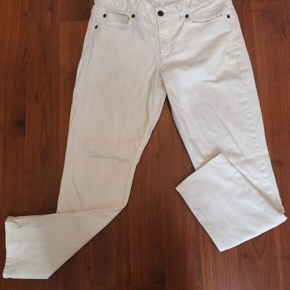 LANDS END JAMBES SLIM WHITE JEANS SIZE 29 - Picture 6 of 7